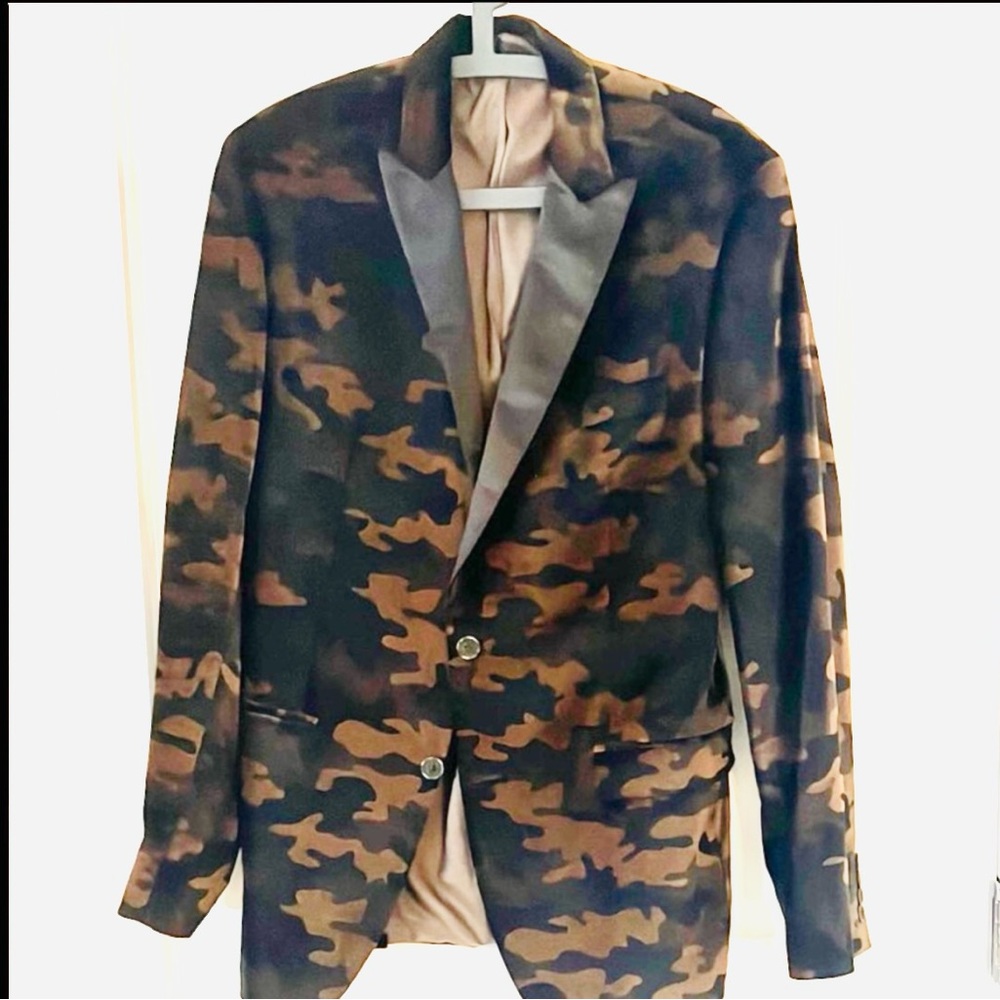 Van Heusen Black and Brown Sport Coat Slim Fit